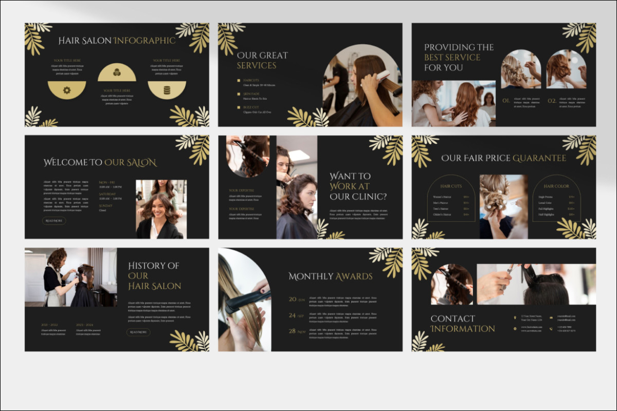 Hair Salon Presentation Template Nulivo Market